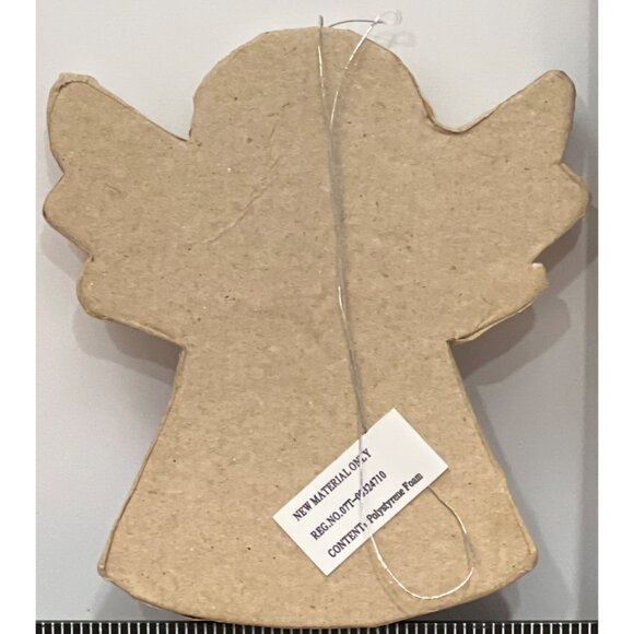 Paper Mache Angel Shape For DIY Christmas Ornament Crafting - Picture 2 of 3